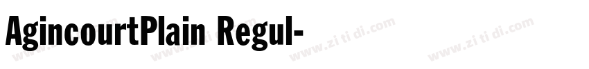 AgincourtPlain Regul字体转换